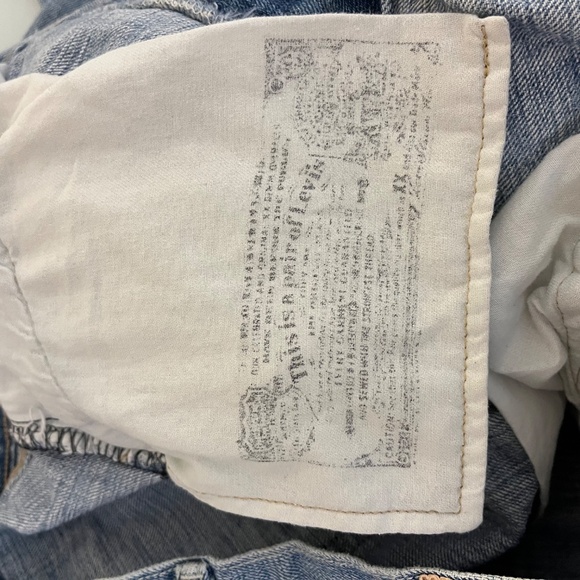 Levi’s 501 Jeans Button Fly Red Tag 30x30 Act 30x29 Blue Light Medium Wash Denim - Picture 9 of 9